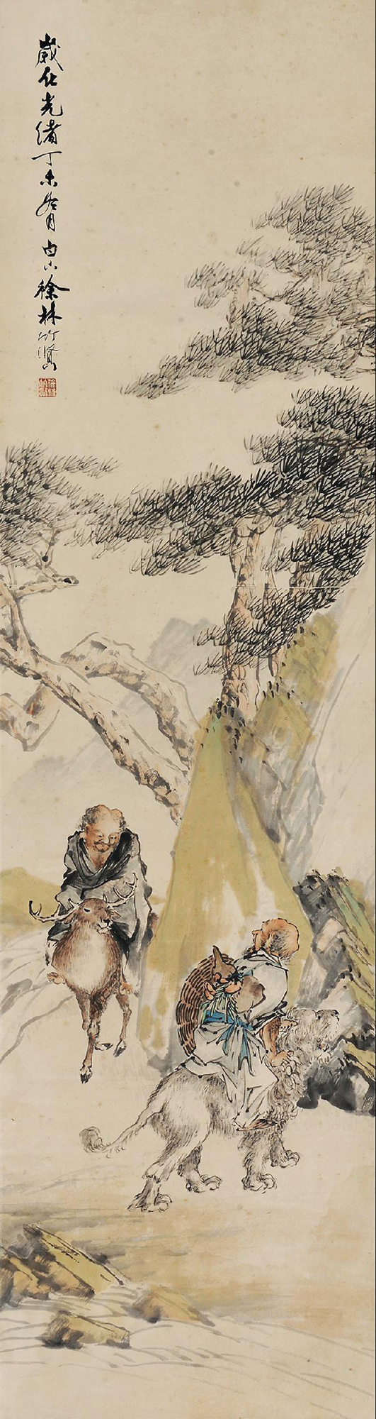 a徐林-1-9（纸本立轴 175x47cm）.jpg