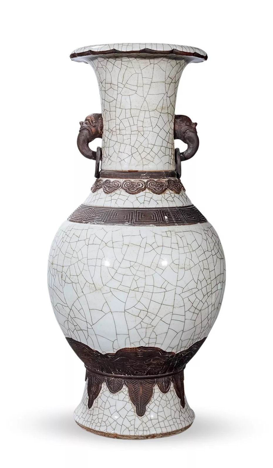 a14清中期 哥釉铁锈花象耳花口尊-1(高50cm.jpg