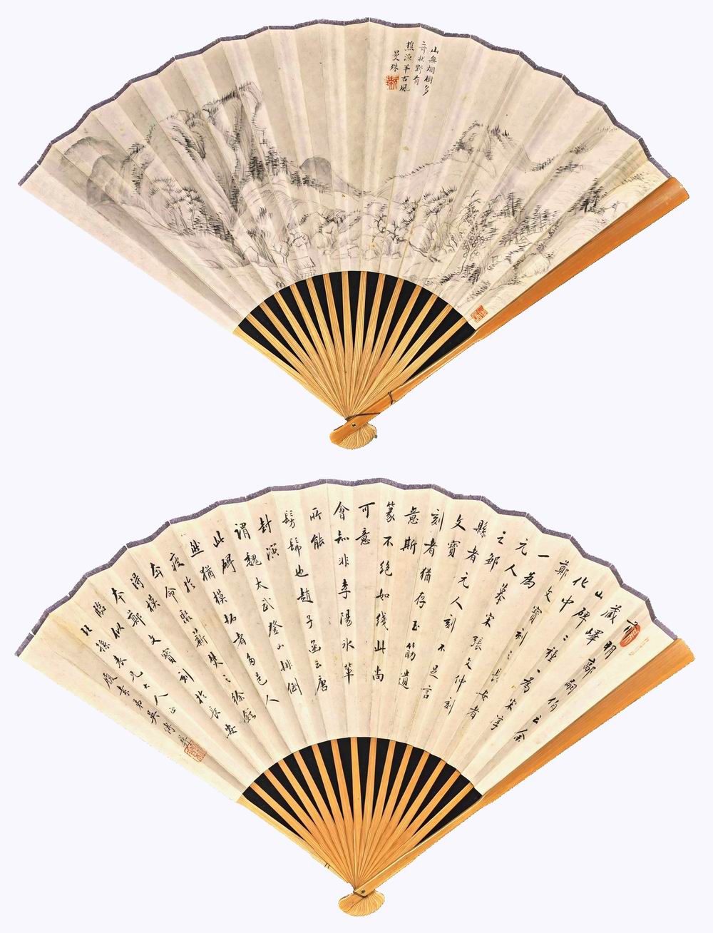 a苏曼殊 吴传彝-1-8（17.5×48cm×2成扇.jpg