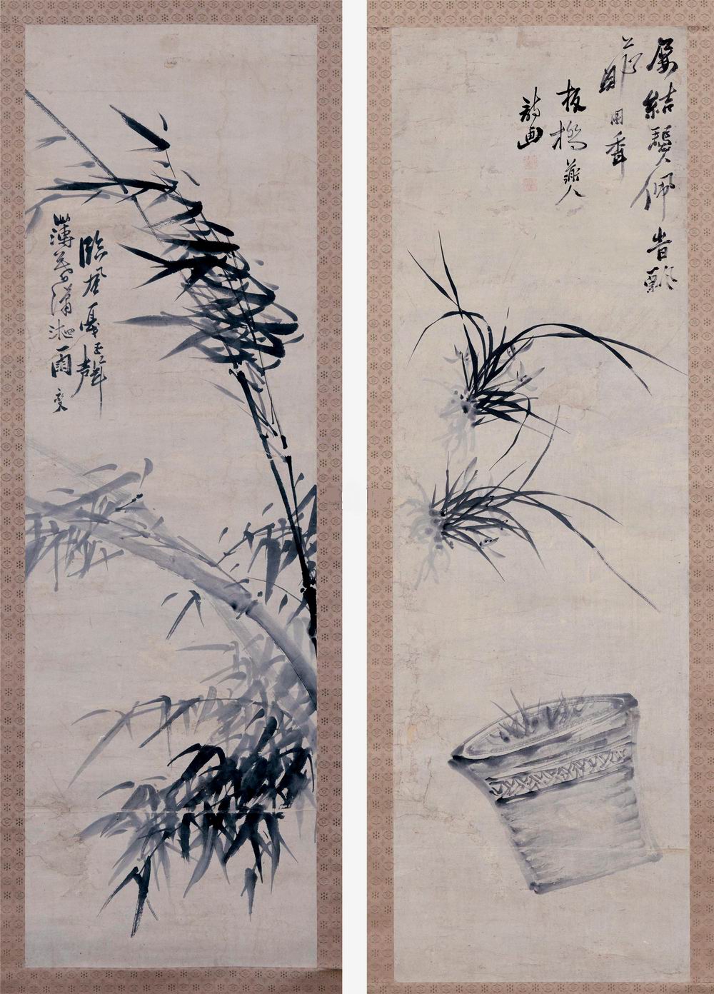 郑板桥-5-8（131.2×40.5cm×2 轴.jpg